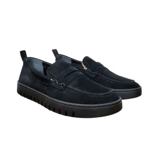 Vionic Uptown Womens Loafer Sz 7.5 M Black Suede Comfort Travel Slip-On Shoes