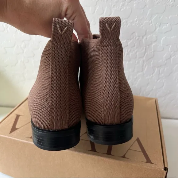 VIVAIA Square Toe Ryan Pro Slip on Water-Repellent Ankle Boots Espresso