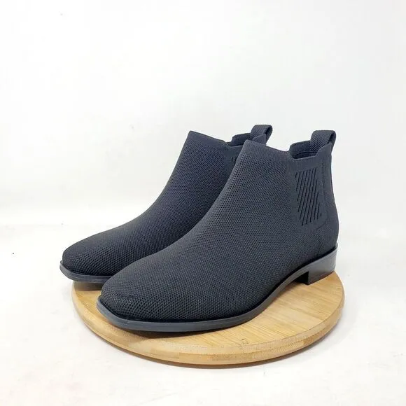 Vivaia Chelsea Boots Womens 37 Ryan Pro Black Slip On Square Toe Shoes