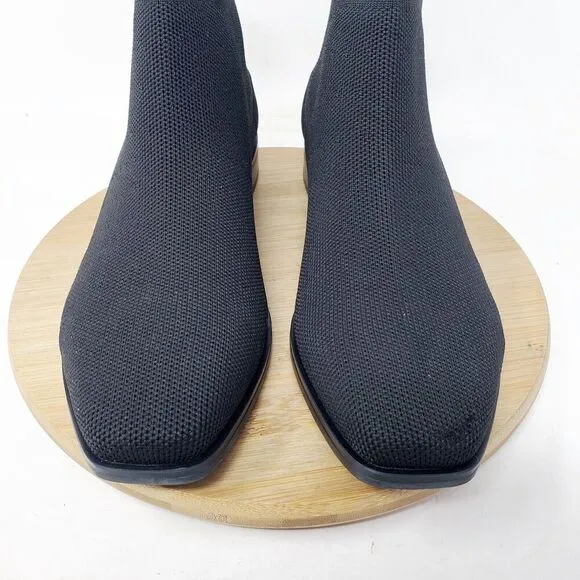 Vivaia Chelsea Boots Womens 37 Ryan Pro Black Slip On Square Toe Shoes