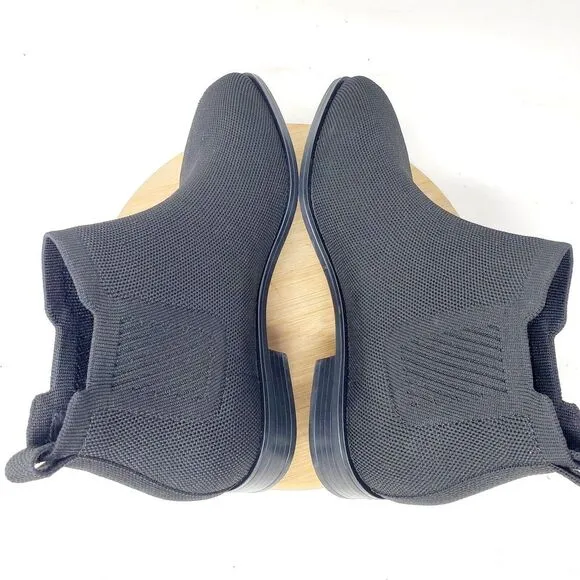 Vivaia Chelsea Boots Womens 37 Ryan Pro Black Slip On Square Toe Shoes