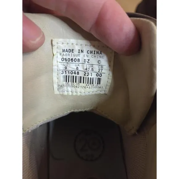 VNTG Sz 9 - Nike Air Jordan BOSS BOOTS OG 2005 Shoe 311048-221 Cinder Linen Vapo