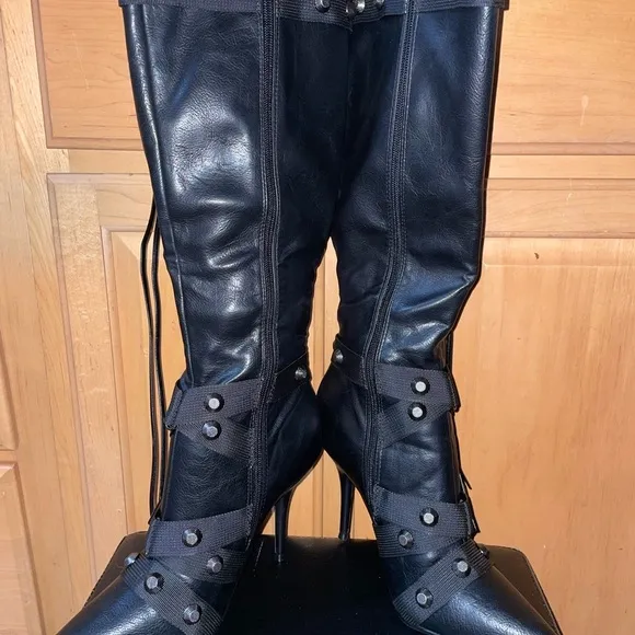 VOMIRA Stiletto Boots for Women Knee High Boots Pointy Toe NWOT 8