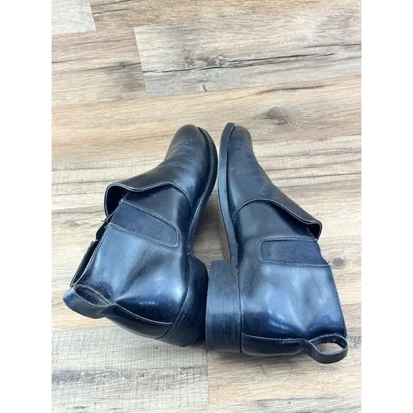 Vtg Cats paw Shoes Oxford Boots Black Leather sole, Size