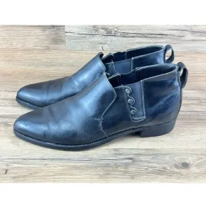 Vtg Cats paw Shoes Oxford Boots Black Leather sole, Size