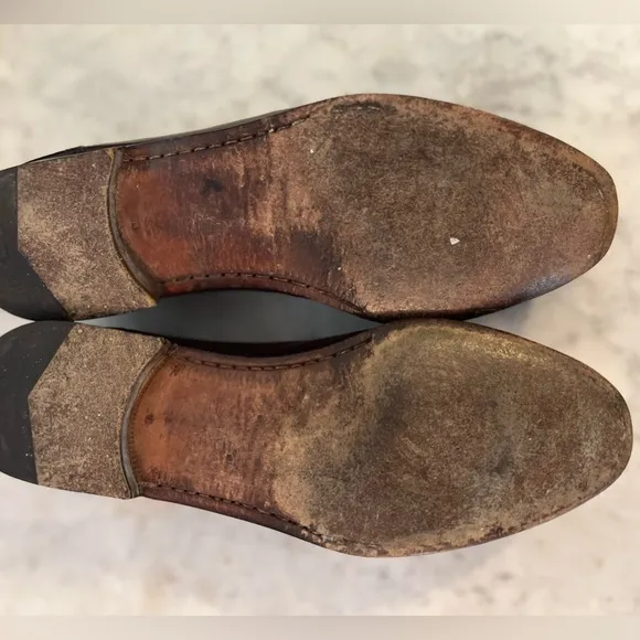 VTG EUC Salvatore Ferragamo Brown Brogue Tassel Loafers sz 8.5 Men's