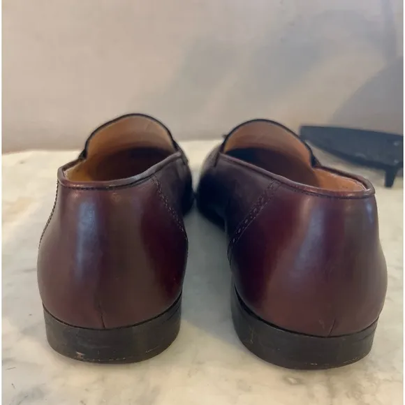 VTG EUC Salvatore Ferragamo Brown Brogue Tassel Loafers sz 8.5 Men's