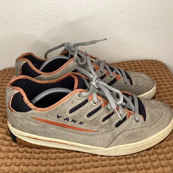 VTG VANS Viggen Vintage Beige Men’s Sz 11.5 Y2K Chunky Skateboarding Skate Shoes