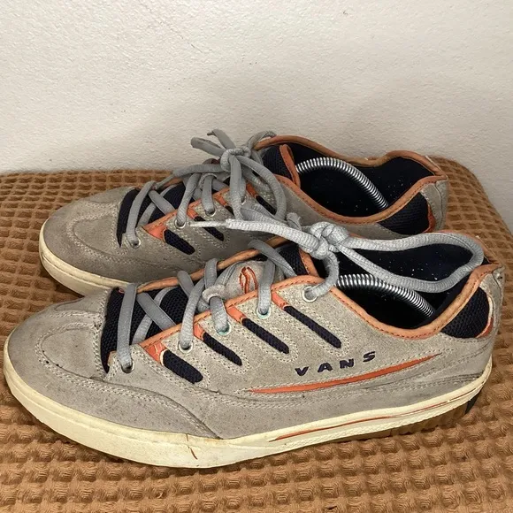 VTG VANS Viggen Vintage Beige Men’s Sz 11.5 Y2K Chunky Skateboarding Skate Shoes