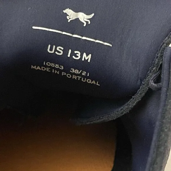 Wolf‎ &amp; Shepherd Longwing Blucher Navy Blue Suede Dress Shoes Size 13