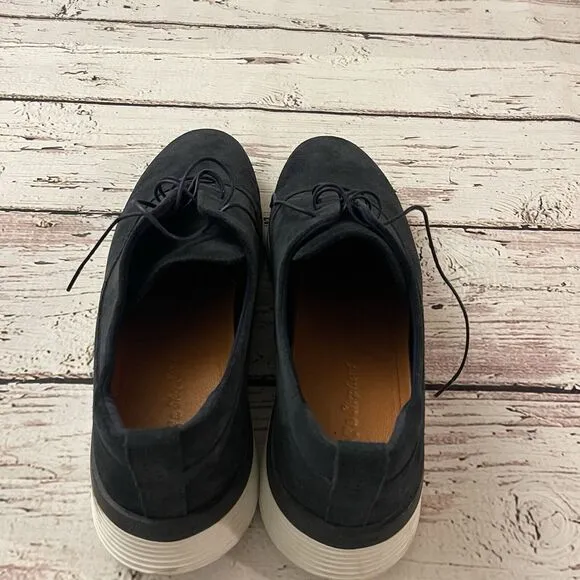 Wolf‎ &amp; Shepherd Longwing Blucher Navy Blue Suede Dress Shoes Size 13