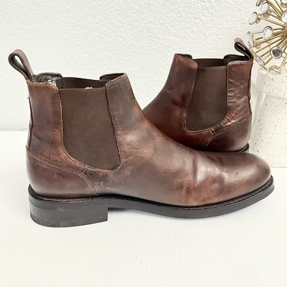 Wolverine BLVD Men's Brown Leather Chelsea Slip On Boots Size 10.5D