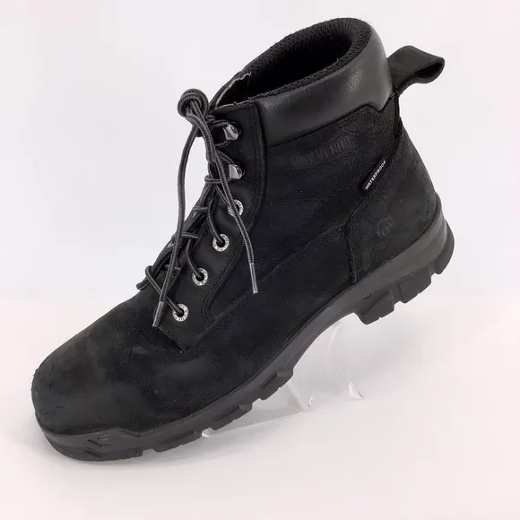 Wolverine Boots: Men's W10908 Black Composite Toe Waterproof Boots Size 13EW
