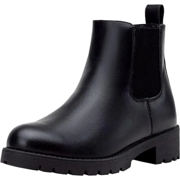 Women's 9607 Chelsea Ankle Boots Pull-On Booties for Women