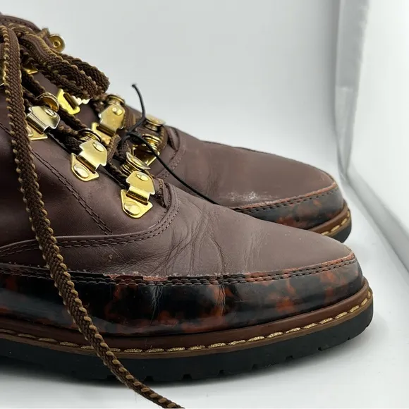 Women’s Brown Leather Shoes Boots Made In Italy