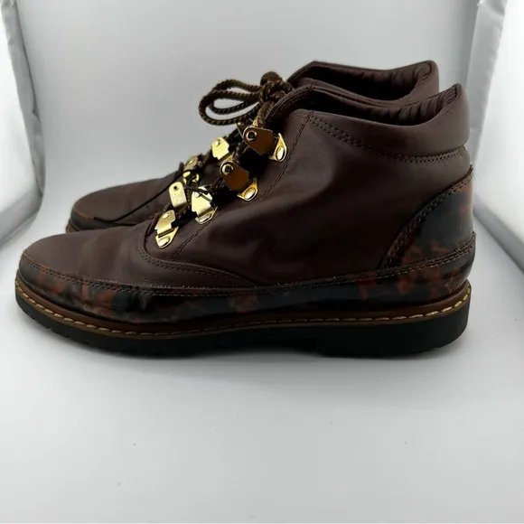 Women’s Brown Leather Shoes Boots Made In Italy