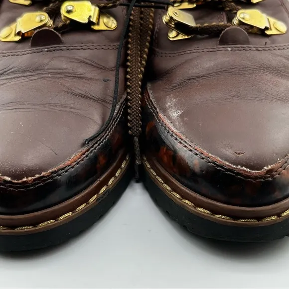 Women’s Brown Leather Shoes Boots Made In Italy