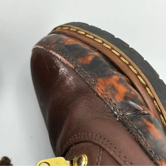 Women’s Brown Leather Shoes Boots Made In Italy