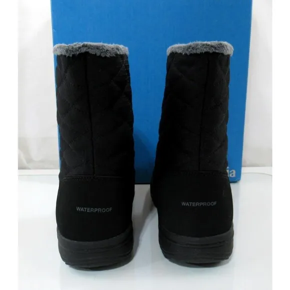 Women's Columbia Ice Maiden Slip III Waterproof Winter Snow Boots Black Size 10