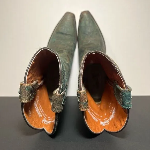 Womens DAN POST Dark Green Western Boots / Size 6 Medium