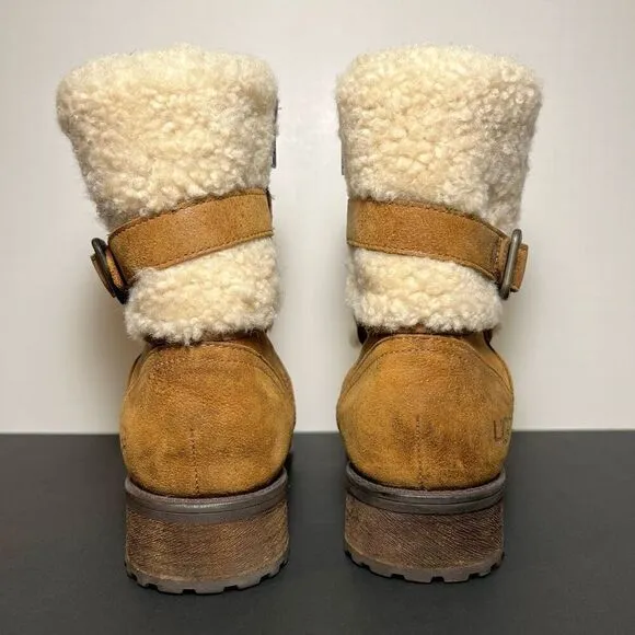 Womens UGG Blayre II Brown Leather Boots / Size 6.5