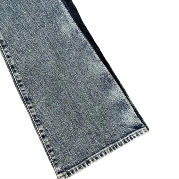 Wrangler Women's Two Tone Color Block High Rise Westward Bootcut Jeans Blue