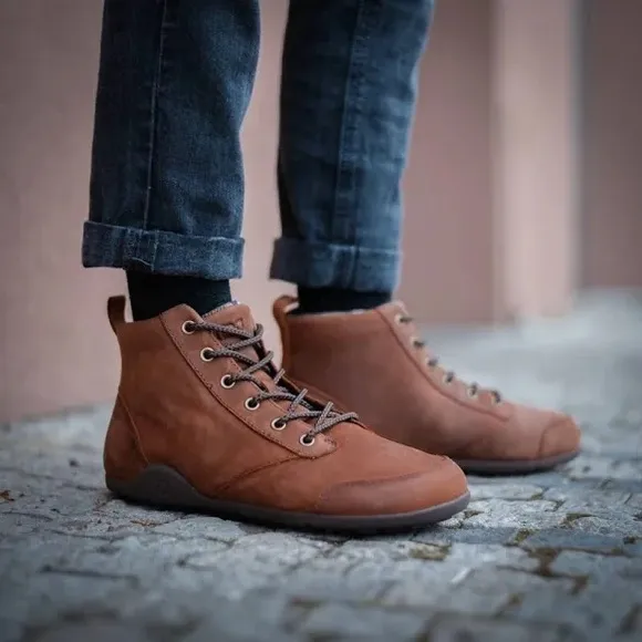 Xero Shoes Men's Denver Leather Tan Brown Barefoot Zero Drop Lace Up Boots Sz 11