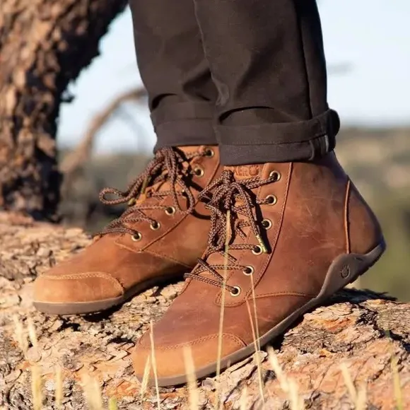 Xero Shoes Men's Denver Leather Tan Brown Barefoot Zero Drop Lace Up Boots Sz 11
