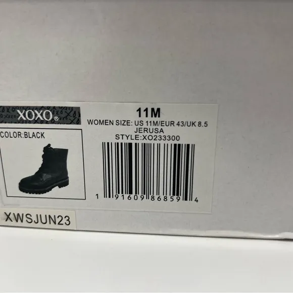 XOXO Women's JERUSA Ankle Boot - Black, Size 11 M New