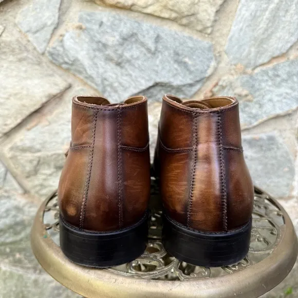 Zara Brown Double Monk Strap Ankle Boots