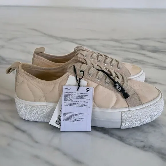 Zara Chunky sole casual Womens tennis shoes NWT sz 38 (7.5)