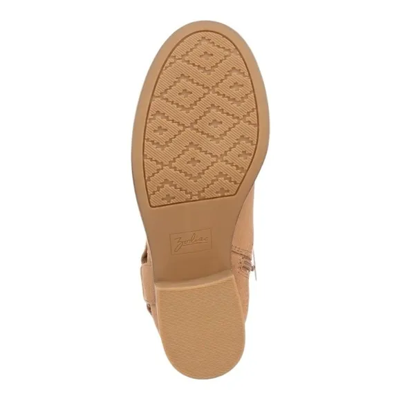 Zodiac Women's Jolie Moto Studded Mid-Shaft Boots | Tan | US 5.5